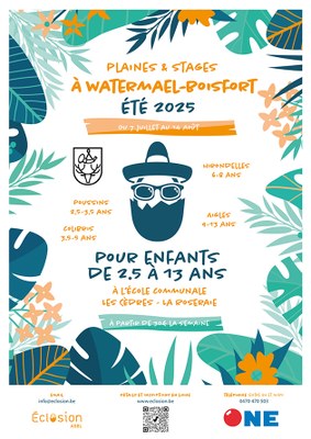 Plaines de vacances - lundi 7 juillet > jeudi 14 août