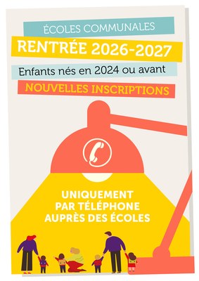 Inscriptions scolaires - rentrée 2026-2027