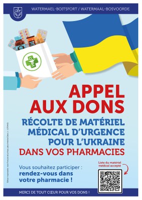Appel aux dons pour l'Ukraine : matériel médical urgent