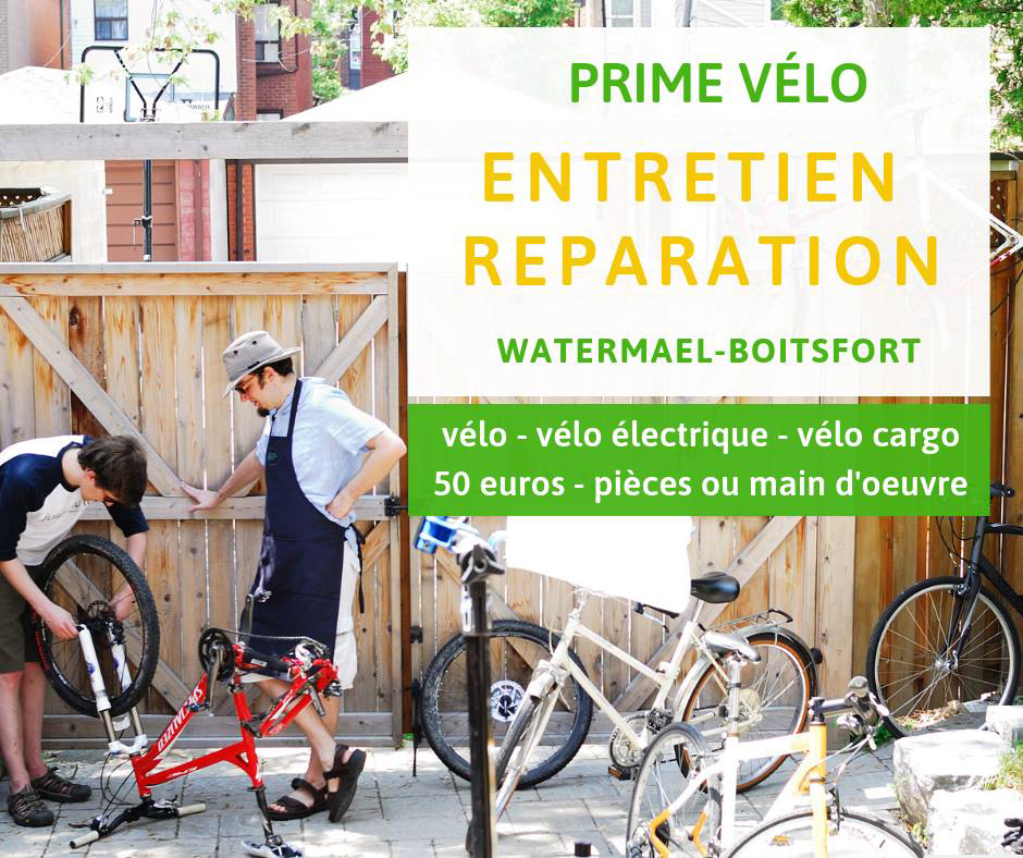 Prime à l'entretien et la réparation de vélo — Watermael-Boitsfort